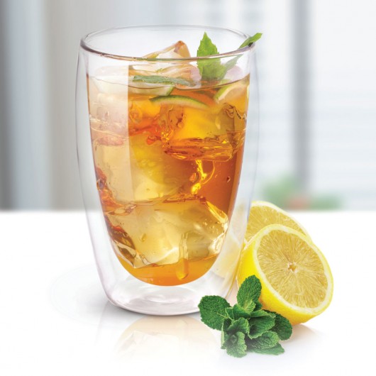 Grande Double Wall Glass Cups Lifestyle